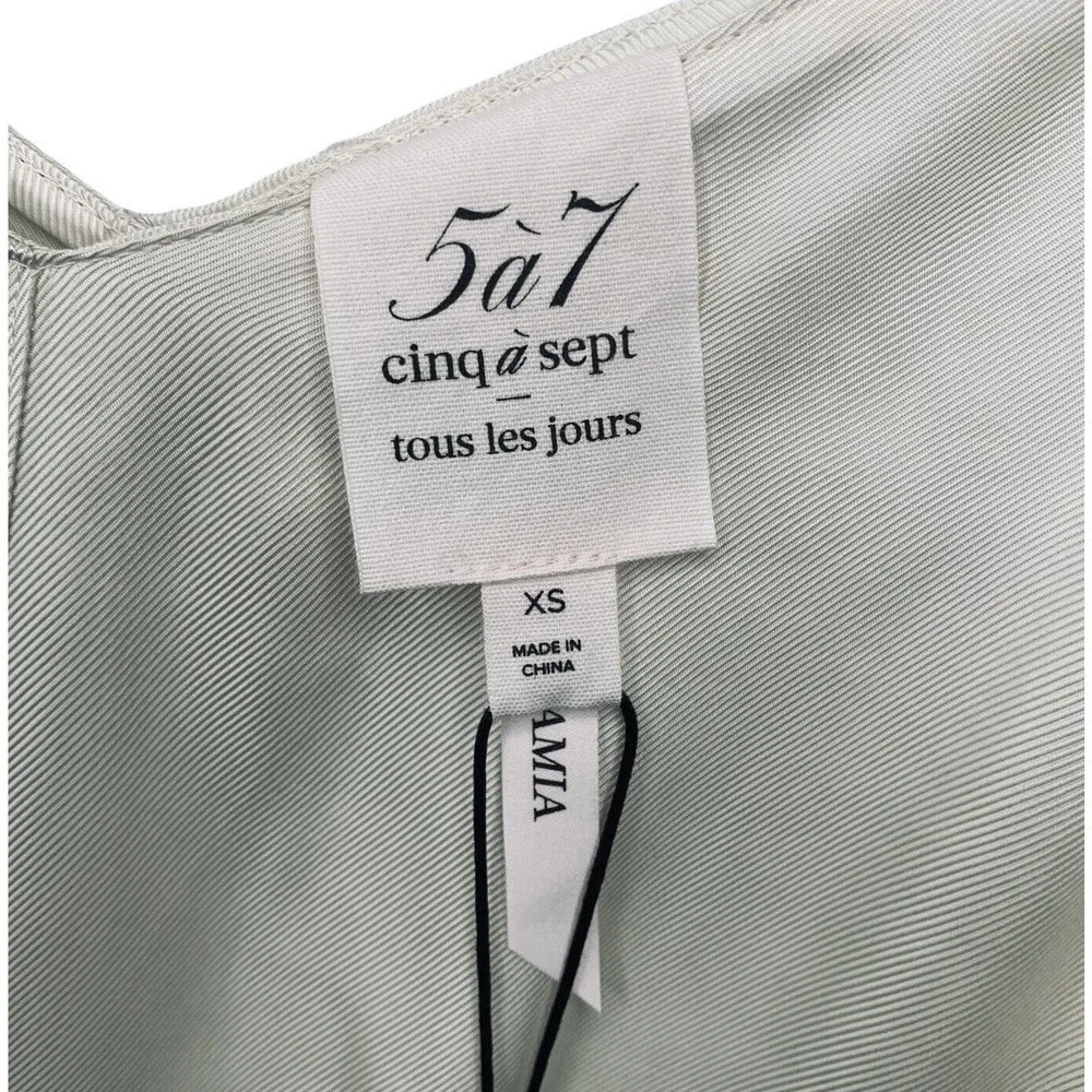 Cinq à Sept Tous Les Jours Amia Twill Romper Womens Size XS Ivory NWT $345 - Picture 6 of 15